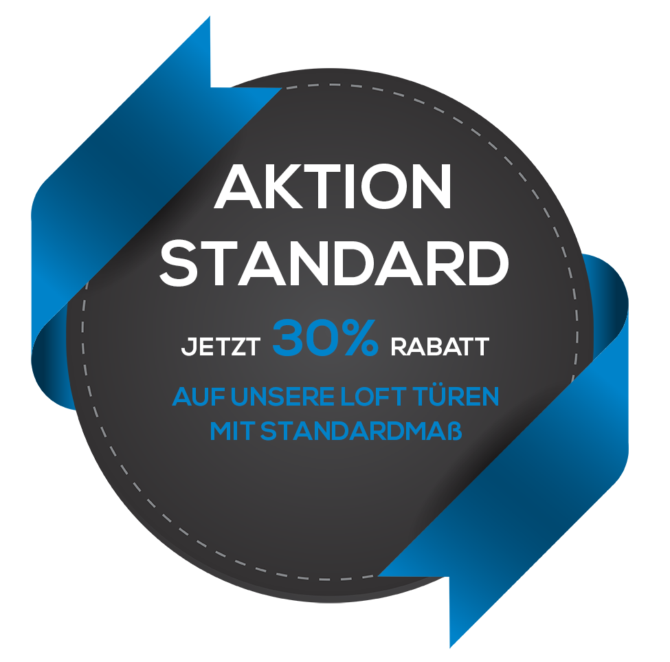 Aktion Standard: Loft Türen mit Standardmaßen im Angebot mit 10% Rabatt